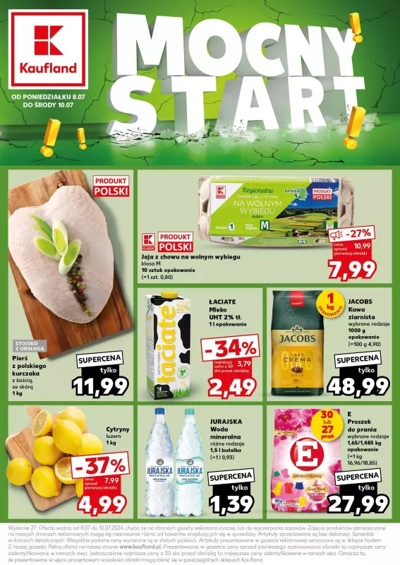 Kaufland - gazetka promocyjna Mocny Start od poniedziałku 08.07 do środy 10.07