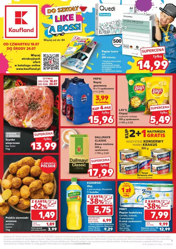 Kaufland - gazetka promocyjna Oferta Kaufland od czwartku 18.07 do środy 24.07