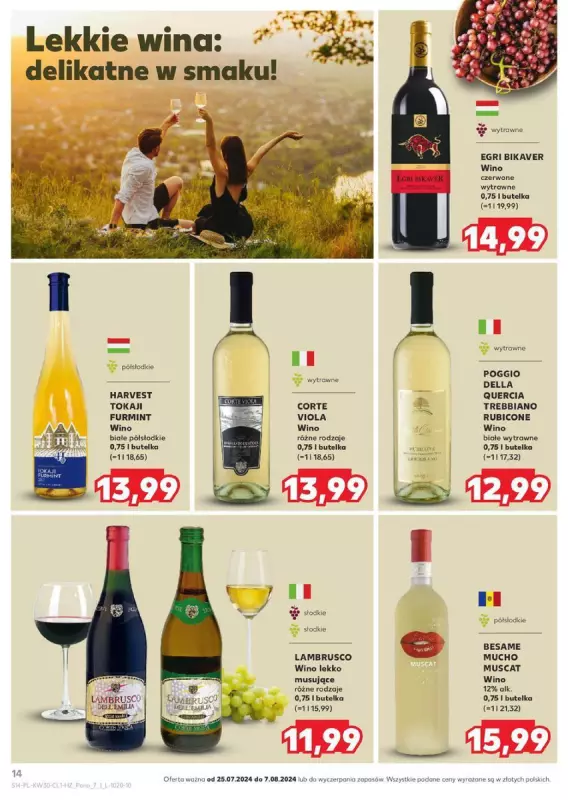 Kaufland - gazetka promocyjna Barek - duży wybór dla ciebie! od czwartku 25.07 do środy 07.08 - strona 14