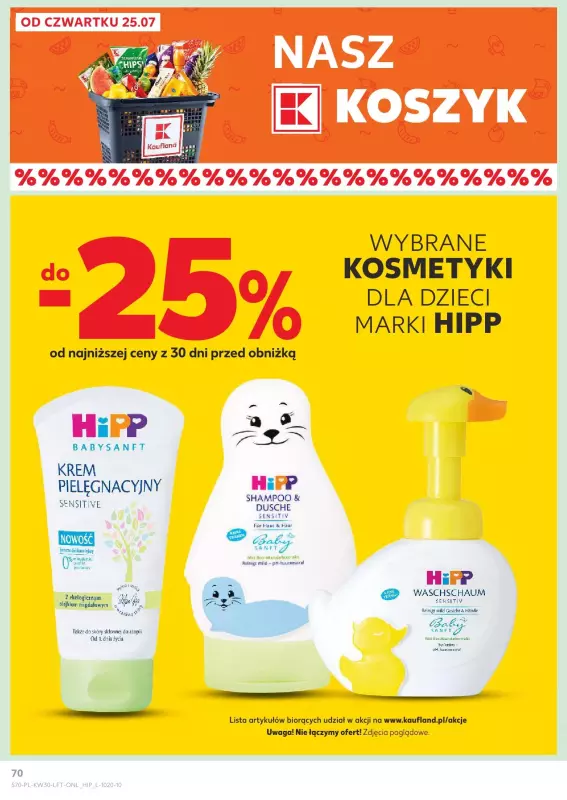 Kaufland - gazetka promocyjna Oferta Kaufland od czwartku 25.07 do środy 31.07 - strona 70