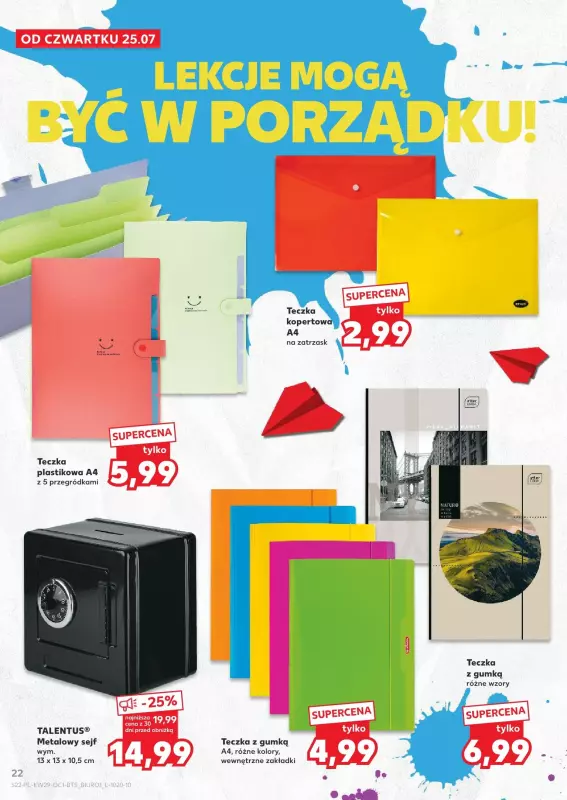 Kaufland - gazetka promocyjna Oferta Kaufland - Do szkoły od czwartku 25.07 do środy 31.07 - strona 22