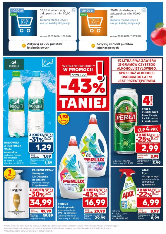 Kaufland - gazetka promocyjna Mocny Start od poniedziałku 29.07 do środy 31.07 - strona 7