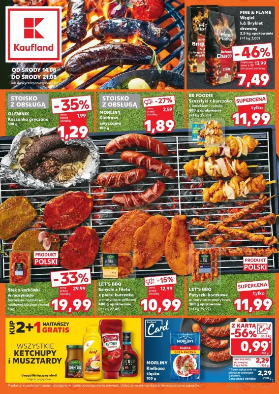 Kaufland - gazetka promocyjna Oferta Kaufland od środy 14.08 do środy 21.08