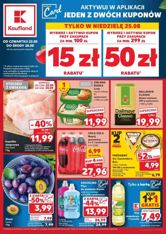 Kaufland - gazetka promocyjna Oferta Kaufland od czwartku 22.08 do środy 28.08