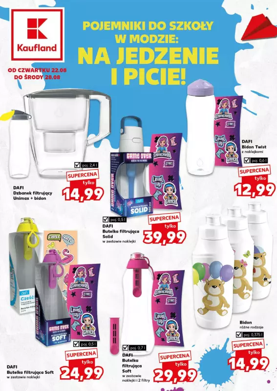 Kaufland - gazetka promocyjna Oferta Kaufland - Akcesoria dla ucznia od czwartku 22.08 do środy 28.08