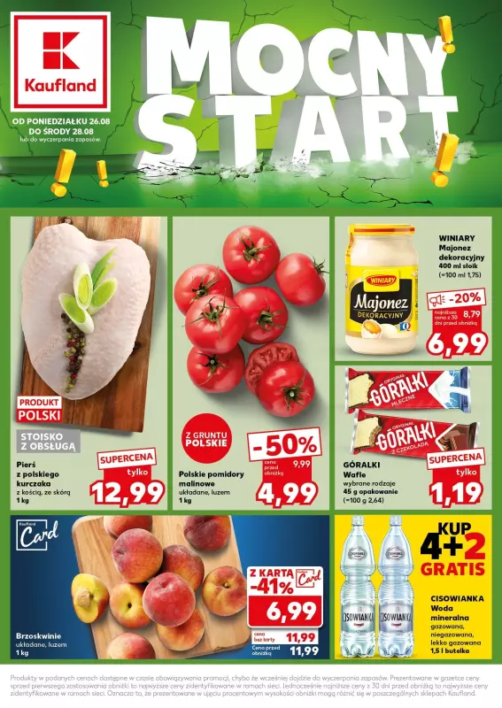 Kaufland - gazetka promocyjna Mocny Start od poniedziałku 26.08 do środy 28.08