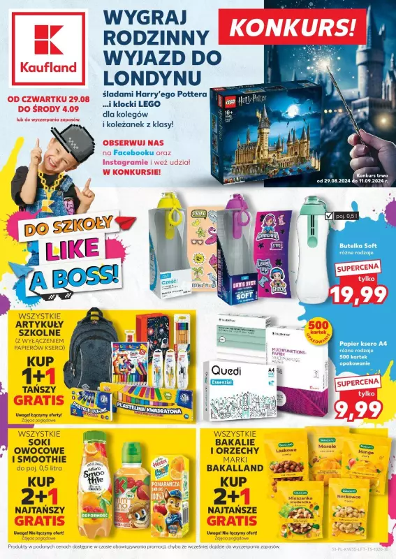 Kaufland - gazetka promocyjna Oferta Kaufland od czwartku 29.08 do środy 04.09