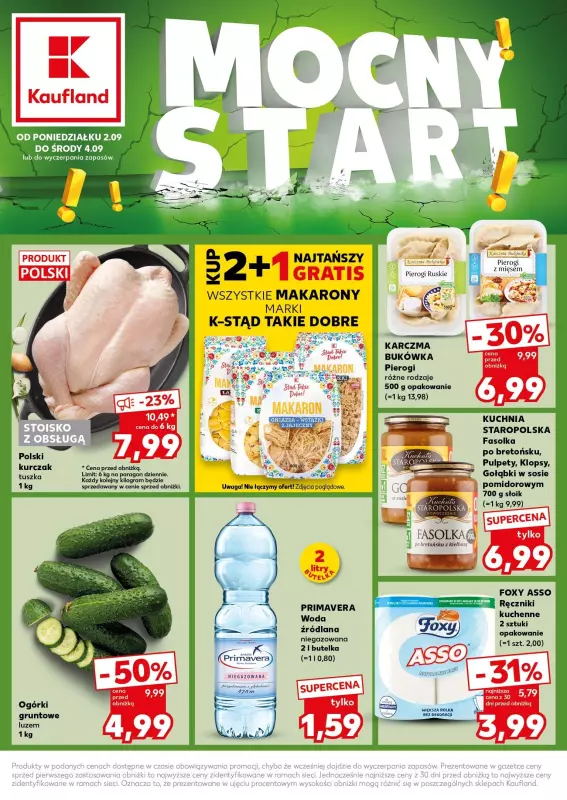 Kaufland - gazetka promocyjna Mocny Start od poniedziałku 02.09 do środy 04.09