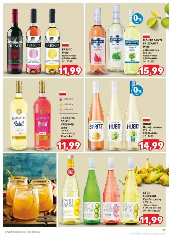 Kaufland - gazetka promocyjna Barek - duży wybór dla ciebie!  do środy 18.09 - strona 15