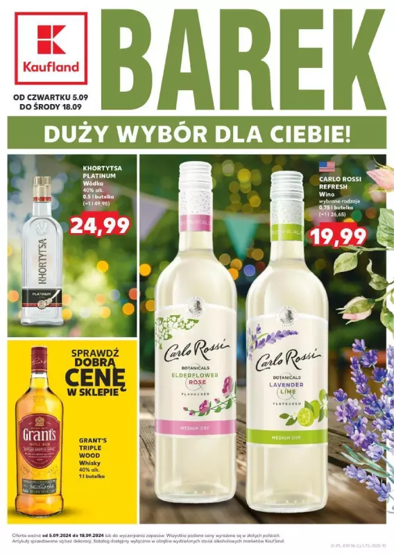 Kaufland - gazetka promocyjna Barek - duży wybór dla ciebie!  do środy 18.09