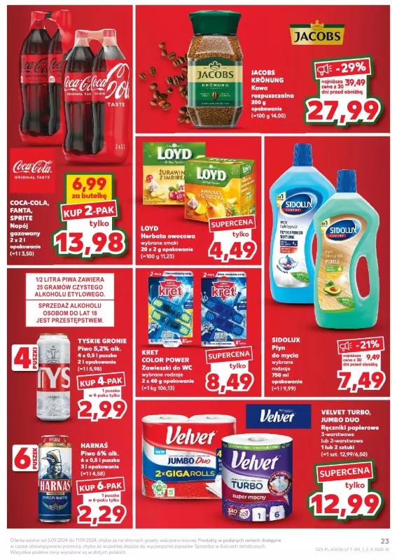 Kaufland - gazetka promocyjna Oferta Kaufland od czwartku 05.09 do środy 11.09 - strona 23