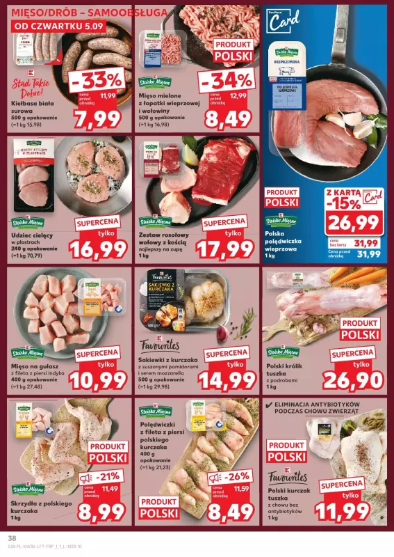 Kaufland - gazetka promocyjna Oferta Kaufland od czwartku 05.09 do środy 11.09 - strona 38