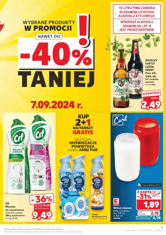 Kaufland - gazetka promocyjna Oferta Kaufland od czwartku 05.09 do środy 11.09 - strona 5