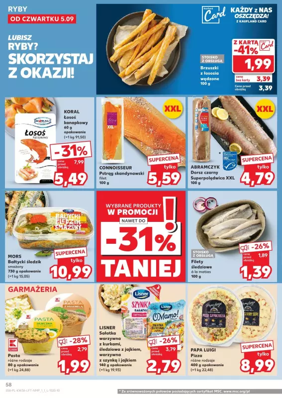 Kaufland - gazetka promocyjna Oferta Kaufland od czwartku 05.09 do środy 11.09 - strona 58