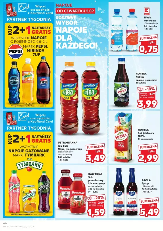 Kaufland - gazetka promocyjna Oferta Kaufland od czwartku 05.09 do środy 11.09 - strona 66