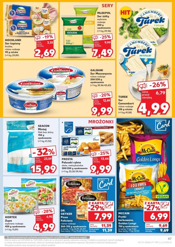 Kaufland - gazetka promocyjna Oferta Kaufland od czwartku 05.09 do środy 11.09 - strona 47