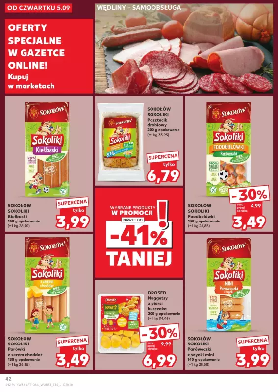 Kaufland - gazetka promocyjna Oferta Kaufland od czwartku 05.09 do środy 11.09 - strona 42