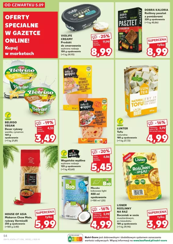 Kaufland - gazetka promocyjna Oferta Kaufland od czwartku 05.09 do środy 11.09 - strona 54