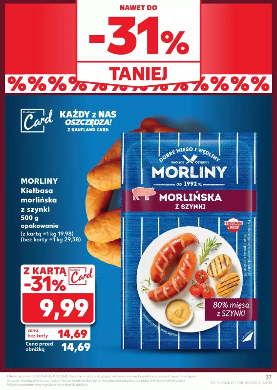 Kaufland - gazetka promocyjna Oferta Kaufland od czwartku 05.09 do środy 11.09 - strona 37