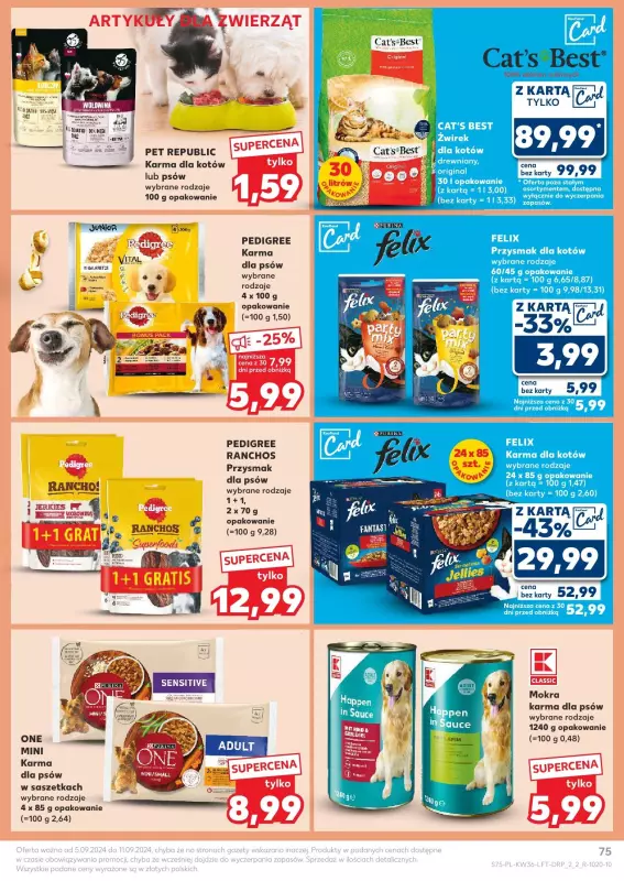 Kaufland - gazetka promocyjna Oferta Kaufland od czwartku 05.09 do środy 11.09 - strona 75