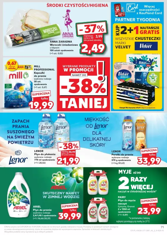 Kaufland - gazetka promocyjna Oferta Kaufland od czwartku 05.09 do środy 11.09 - strona 71