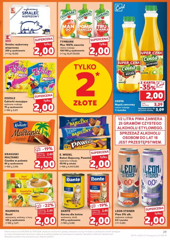 Kaufland - gazetka promocyjna Oferta Kaufland od czwartku 05.09 do środy 11.09 - strona 29