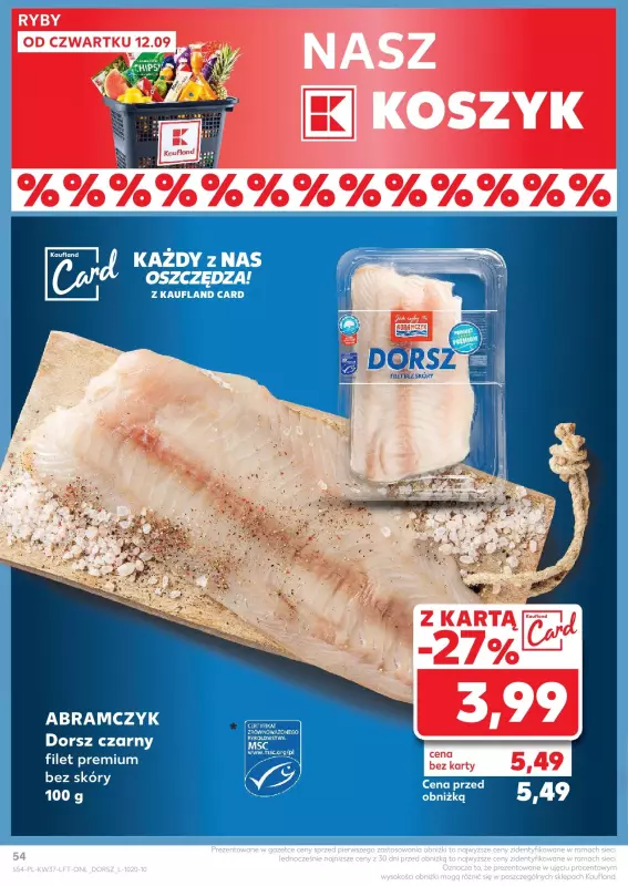 Kaufland - gazetka promocyjna Oferta Kaufland od czwartku 12.09 do środy 18.09 - strona 54