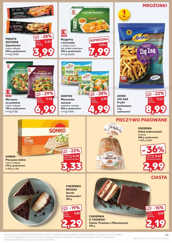 Kaufland - gazetka promocyjna Oferta Kaufland od czwartku 12.09 do środy 18.09 - strona 65