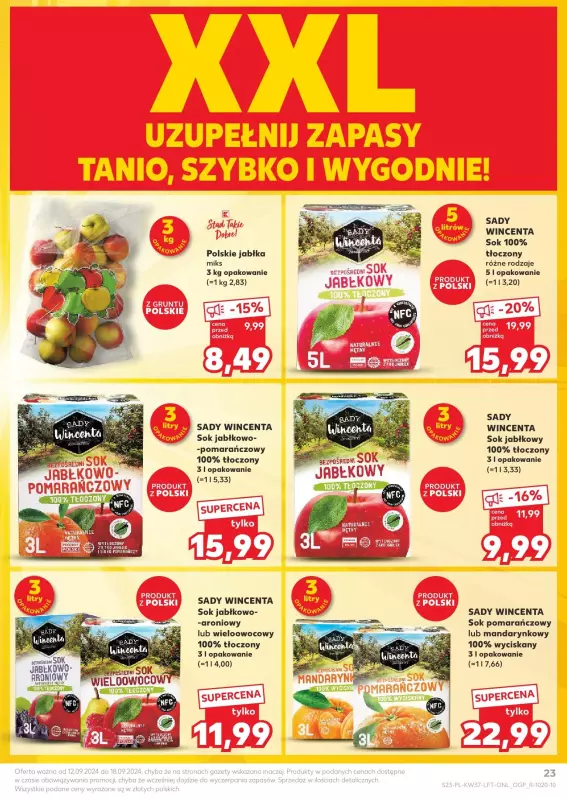 Kaufland - gazetka promocyjna Oferta Kaufland od czwartku 12.09 do środy 18.09 - strona 23