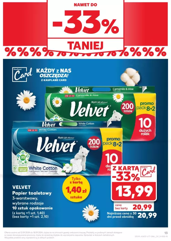 Kaufland - gazetka promocyjna Oferta Kaufland od czwartku 12.09 do środy 18.09 - strona 13