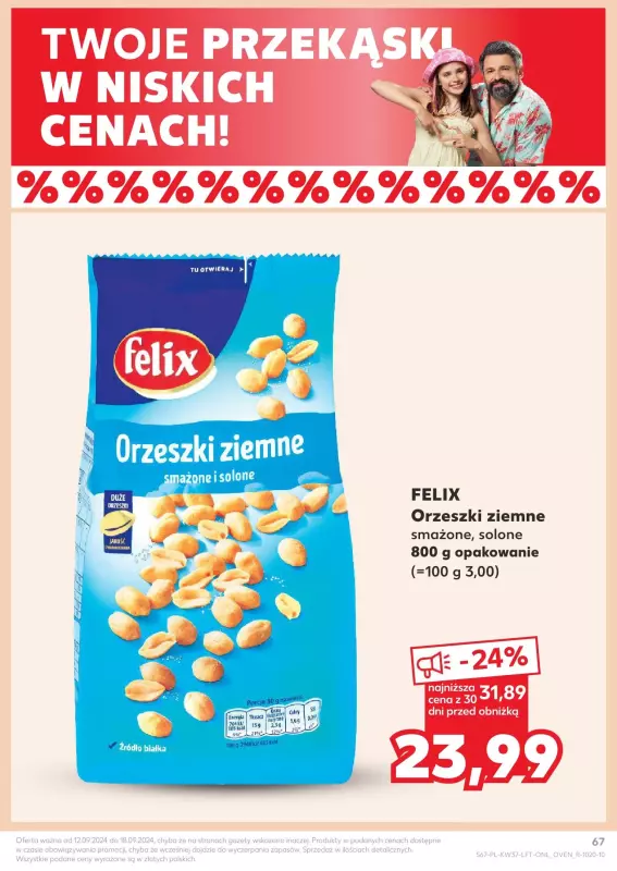 Kaufland - gazetka promocyjna Oferta Kaufland od czwartku 12.09 do środy 18.09 - strona 67