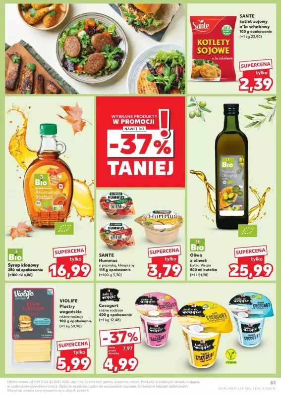 Kaufland - gazetka promocyjna Oferta Kaufland od czwartku 12.09 do środy 18.09 - strona 61