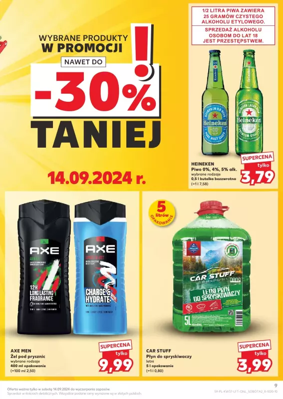 Kaufland - gazetka promocyjna Oferta Kaufland od czwartku 12.09 do środy 18.09 - strona 9