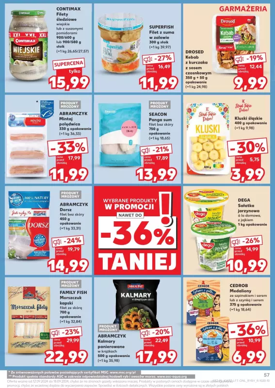 Kaufland - gazetka promocyjna Oferta Kaufland od czwartku 12.09 do środy 18.09 - strona 57