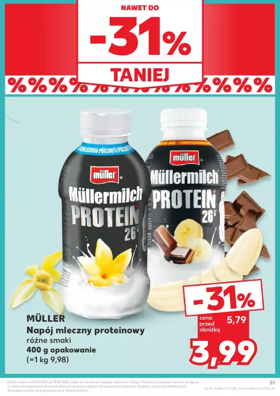 Kaufland - gazetka promocyjna Oferta Kaufland od czwartku 12.09 do środy 18.09 - strona 51