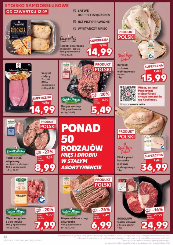 Kaufland - gazetka promocyjna Oferta Kaufland od czwartku 12.09 do środy 18.09 - strona 42