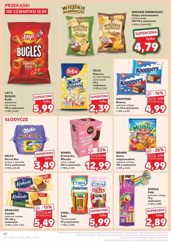 Kaufland - gazetka promocyjna Oferta Kaufland od czwartku 12.09 do środy 18.09 - strona 68