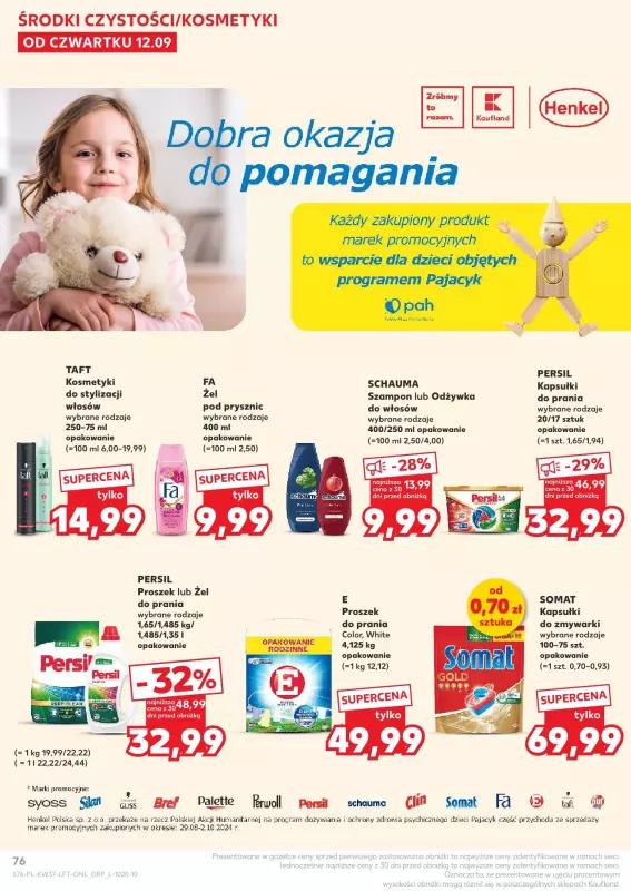 Kaufland - gazetka promocyjna Oferta Kaufland od czwartku 12.09 do środy 18.09 - strona 76