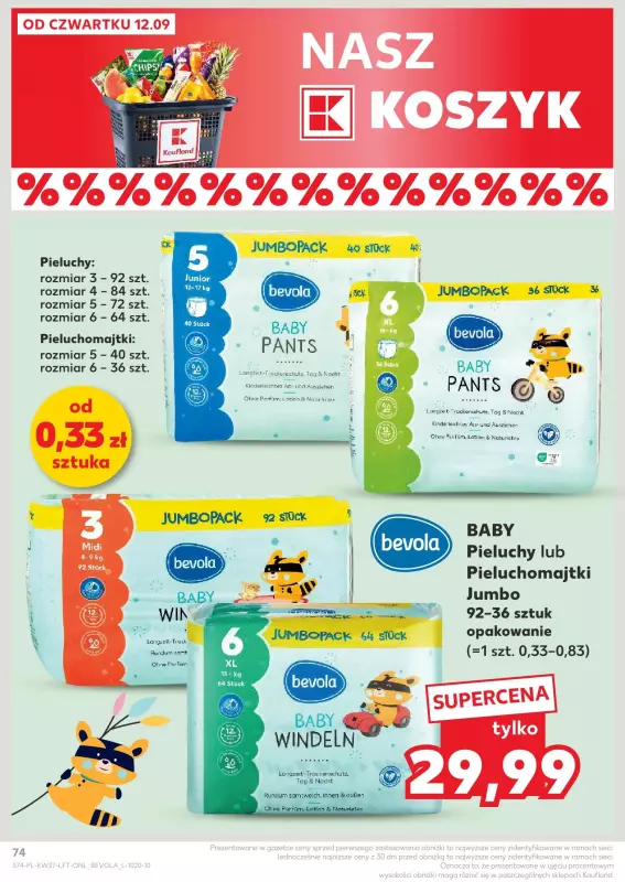 Kaufland - gazetka promocyjna Oferta Kaufland od czwartku 12.09 do środy 18.09 - strona 74