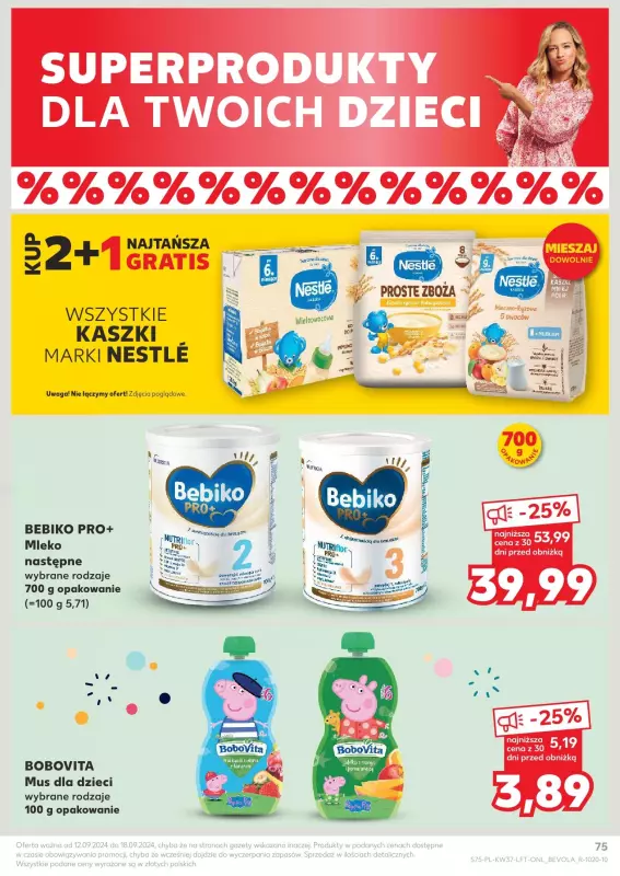 Kaufland - gazetka promocyjna Oferta Kaufland od czwartku 12.09 do środy 18.09 - strona 75