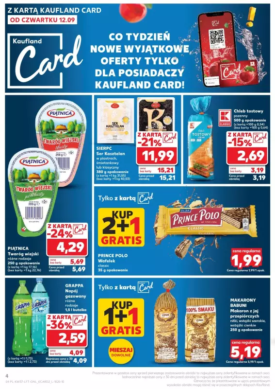 Kaufland - gazetka promocyjna Oferta Kaufland od czwartku 12.09 do środy 18.09 - strona 4