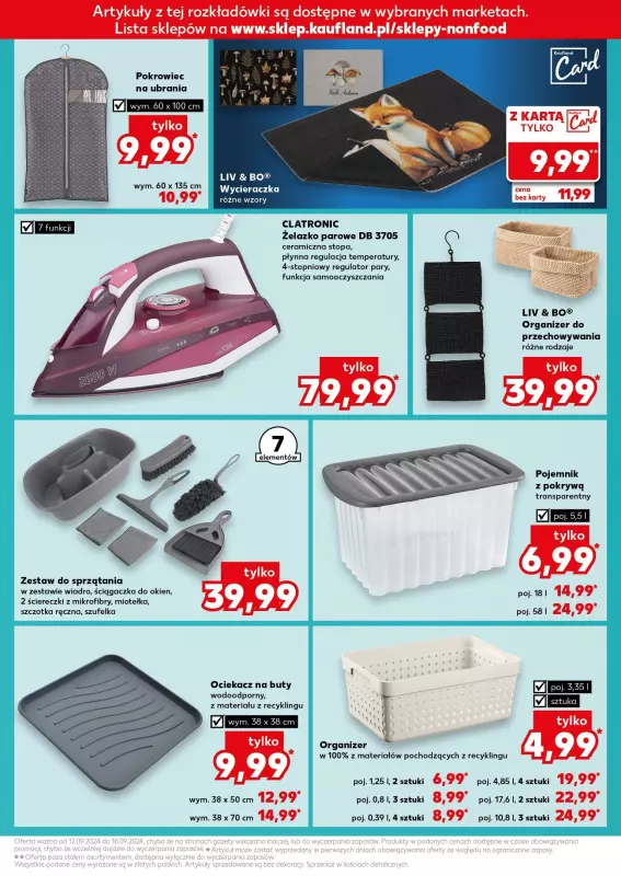 Kaufland - gazetka promocyjna Oferta Kaufland - Non Food  do środy 18.09 - strona 11