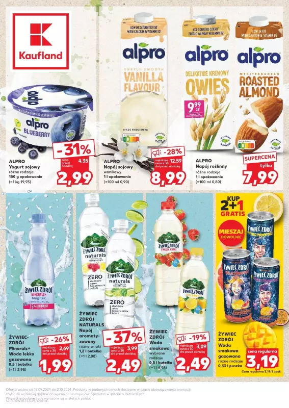 Kaufland - gazetka promocyjna Promocje Danone  do środy 02.10 - strona 2