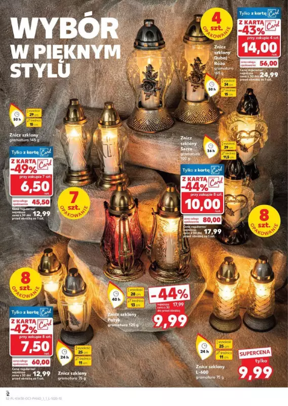 Kaufland - gazetka promocyjna Oferta Kaufland - Znicze od czwartku 19.09 do środy 25.09 - strona 2