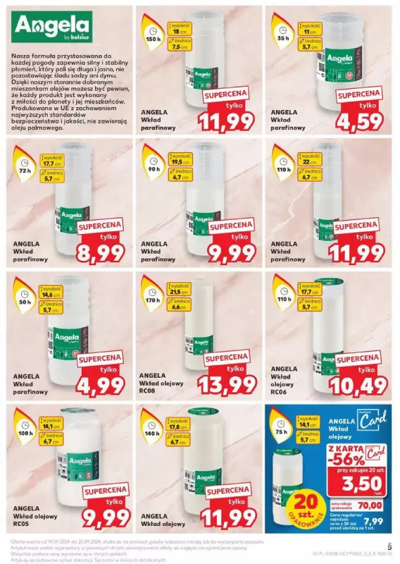 Kaufland - gazetka promocyjna Oferta Kaufland - Znicze od czwartku 19.09 do środy 25.09 - strona 5