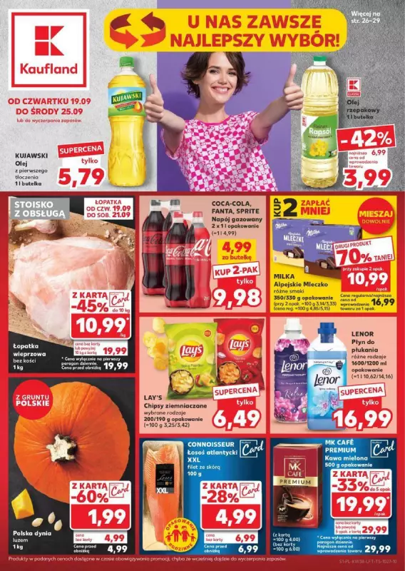 Kaufland - gazetka promocyjna Oferta Kaufland od czwartku 19.09 do środy 25.09