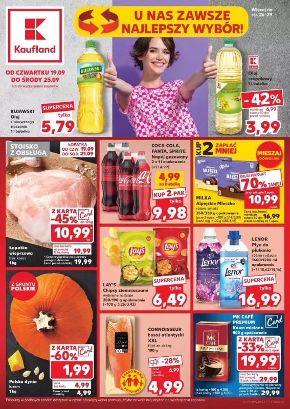 Kaufland - gazetka promocyjna Oferta Kaufland od czwartku 19.09 do środy 25.09