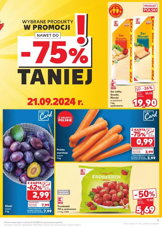 Kaufland - gazetka promocyjna Oferta Kaufland od czwartku 19.09 do środy 25.09 - strona 3