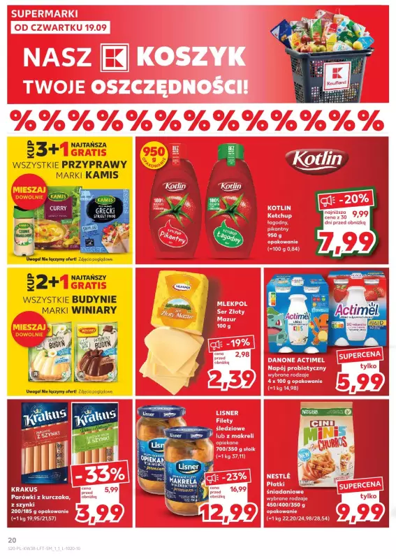 Kaufland - gazetka promocyjna Oferta Kaufland od czwartku 19.09 do środy 25.09 - strona 20