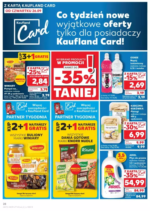 Kaufland - gazetka promocyjna Oferta Kaufland  do środy 02.10 - strona 28